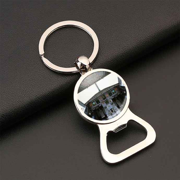 Airbus A320 Cockpit (Wide) Designed Bottle Opener Key Chains