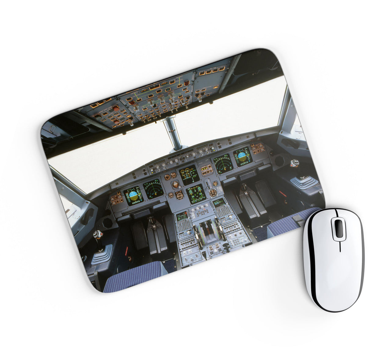 Airbus A320 Cockpit (Wide) Designed Mouse Pads