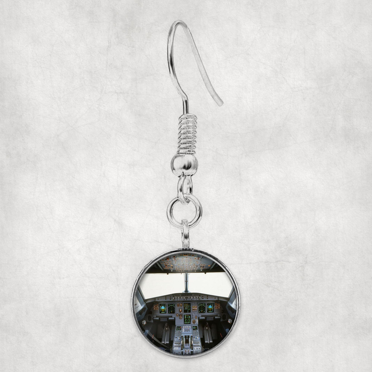 Airbus A320 Cockpit (Wide) Designed Earrings