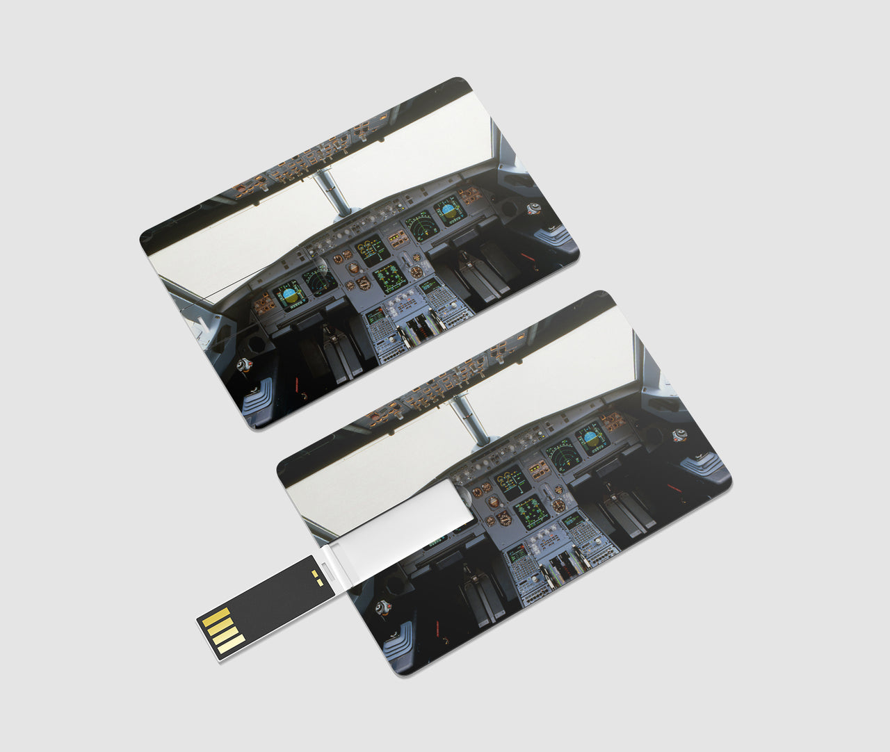 Airbus A320 Cockpit (Wide) Designed USB Cards