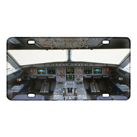 Thumbnail for Airbus A320 Cockpit (Wide) Designed Metal (License) Plates