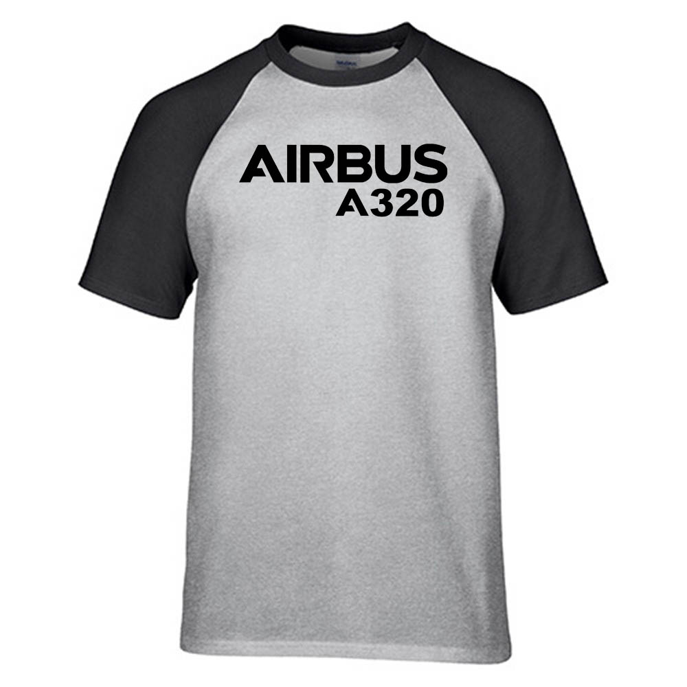 Airbus A320 & Text Designed Raglan T-Shirts