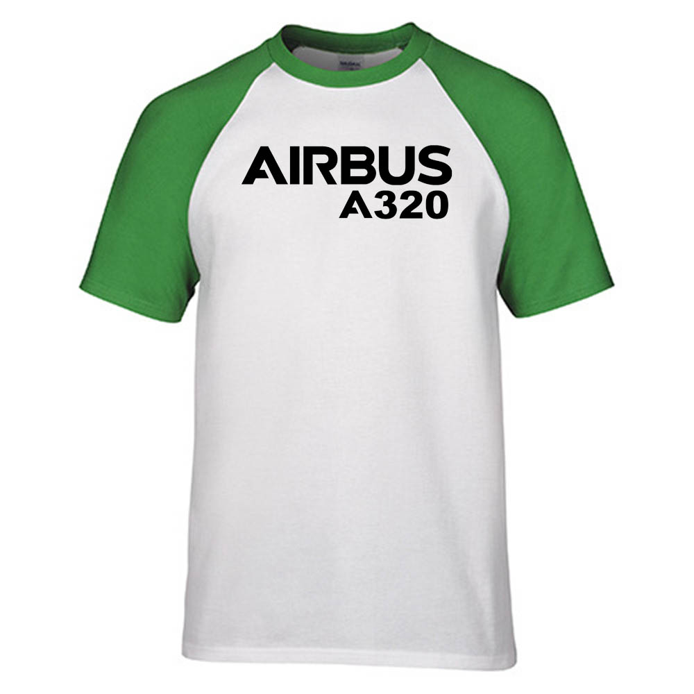 Airbus A320 & Text Designed Raglan T-Shirts