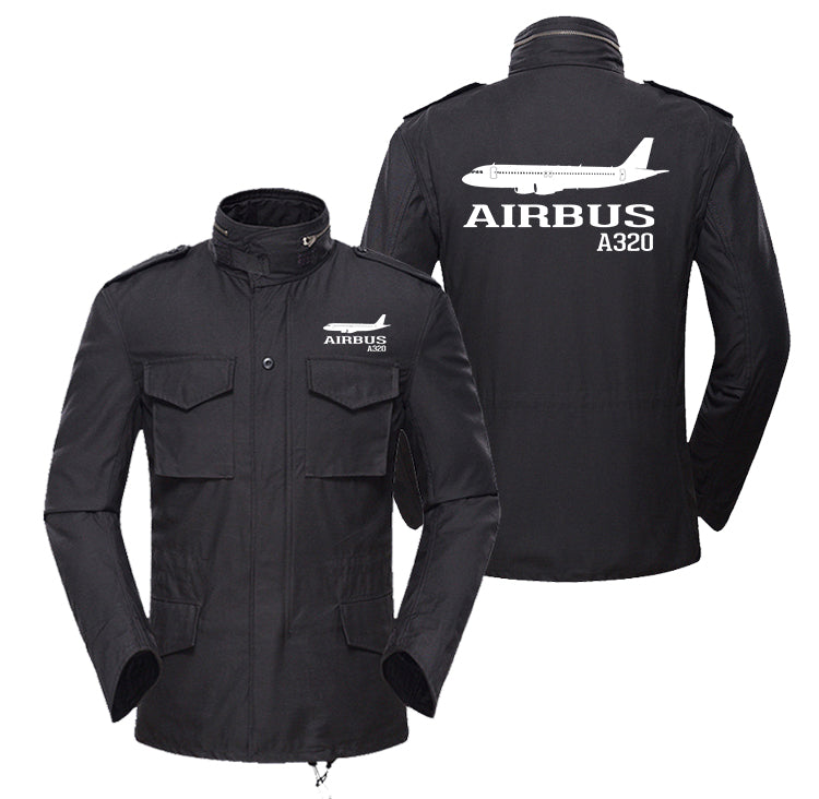 Airbus A320 Printed Designed Military Coats