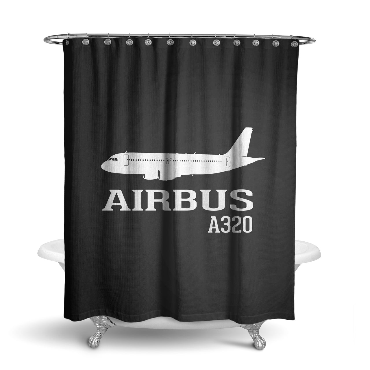 Airbus A320 Printed Designed Shower Curtains