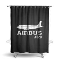 Thumbnail for Airbus A320 Printed Designed Shower Curtains