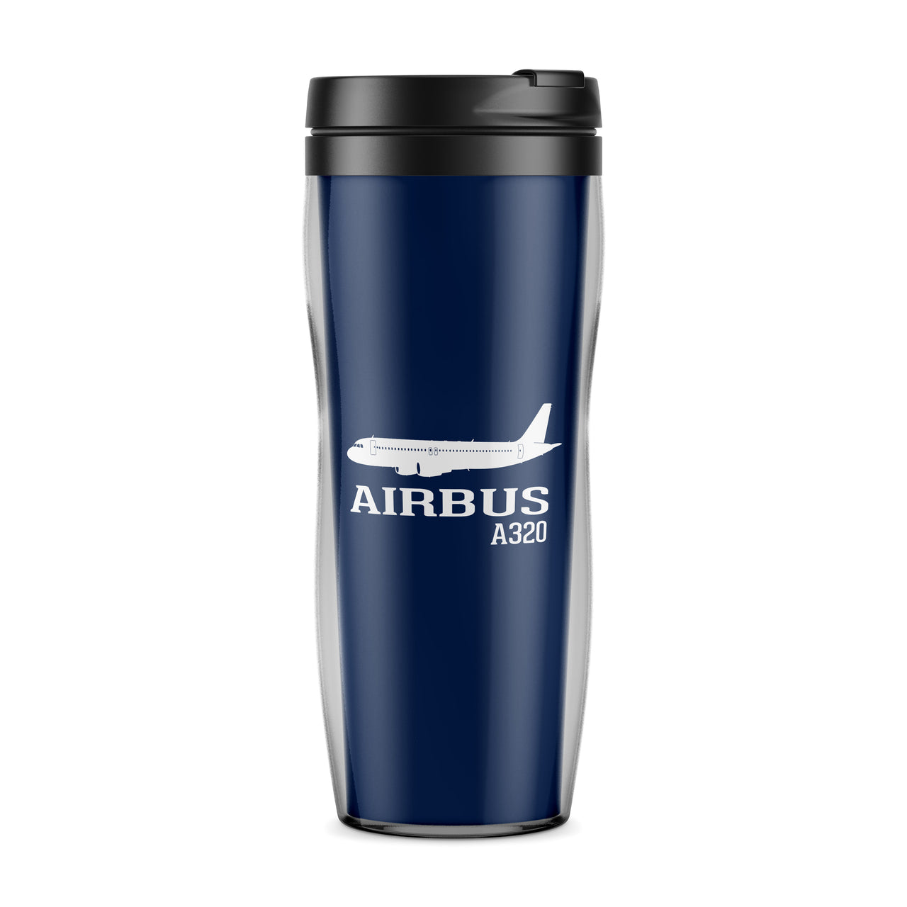 Airbus A320 Printed Designed Plastic Travel Mugs