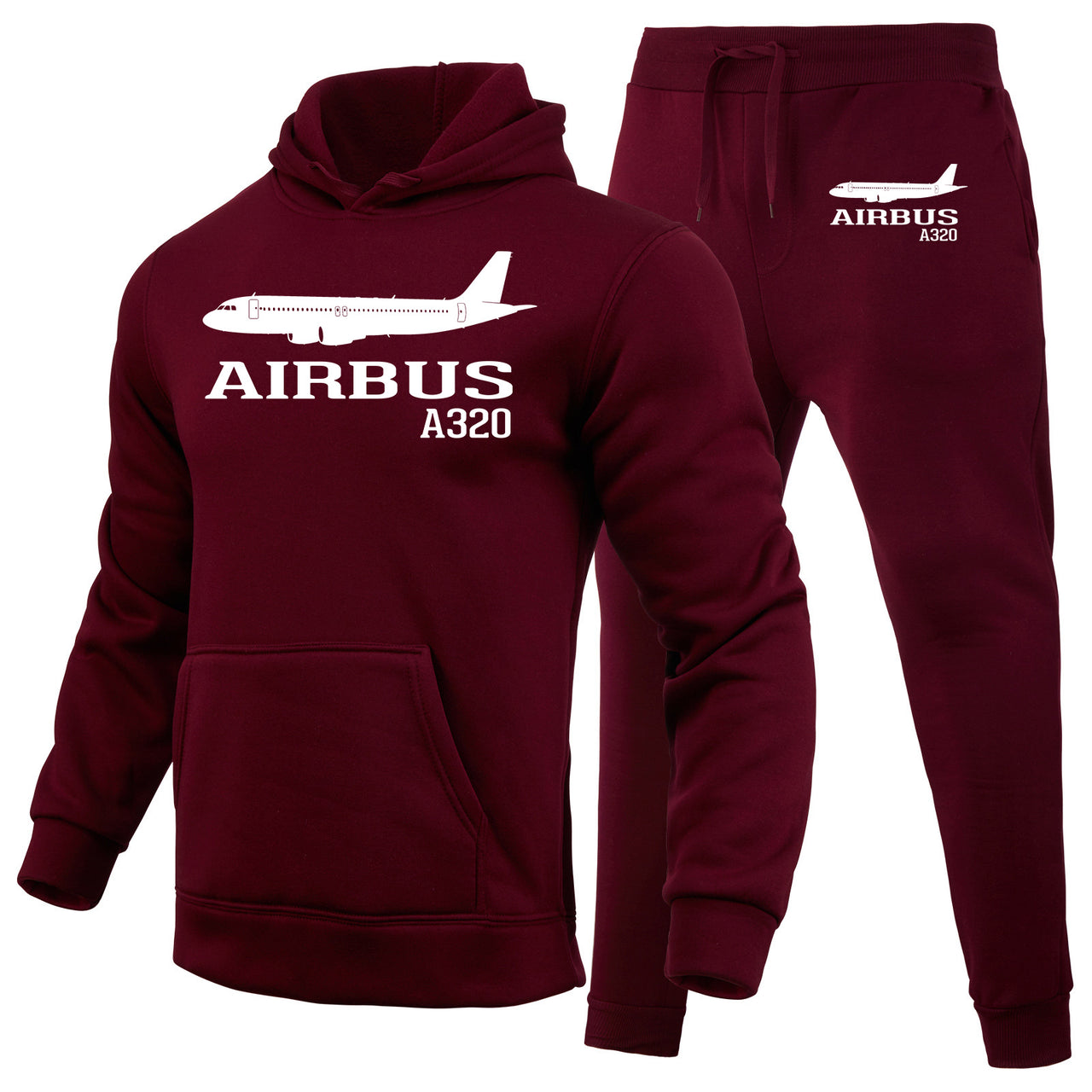 Airbus A320 Printed Designed Hoodies & Sweatpants Set