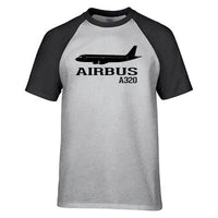 Thumbnail for Airbus A320 Printed & Designed Raglan T-Shirts