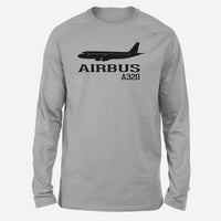 Thumbnail for Airbus A320 Printed Designed Long-Sleeve T-Shirts