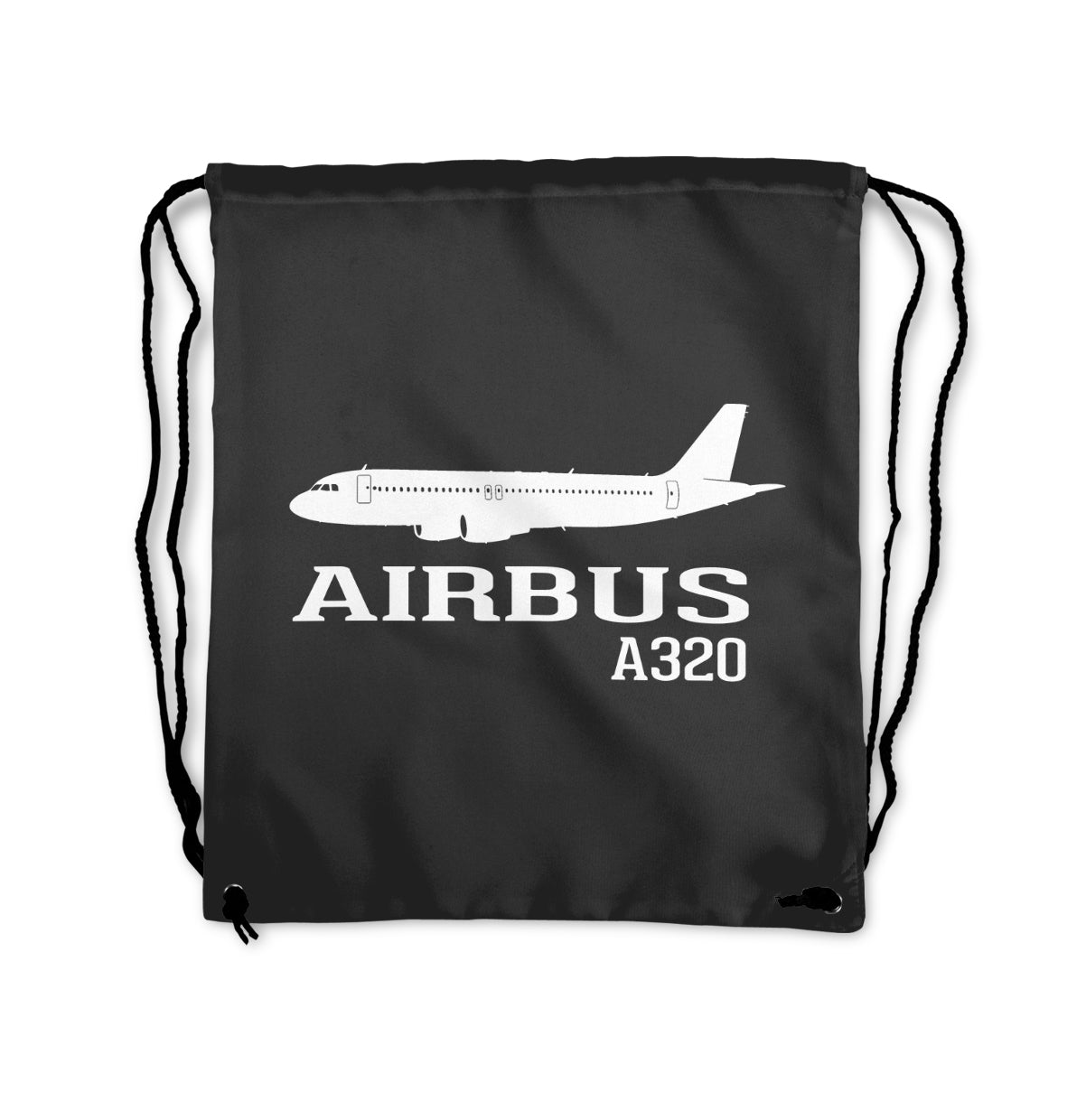 Airbus A320 Printed Designed Drawstring Bags