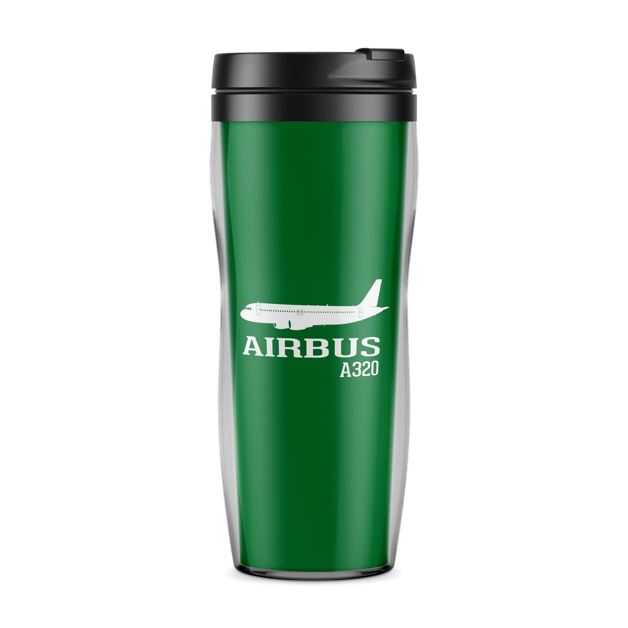 Airbus A320 Printed Designed Plastic Travel Mugs