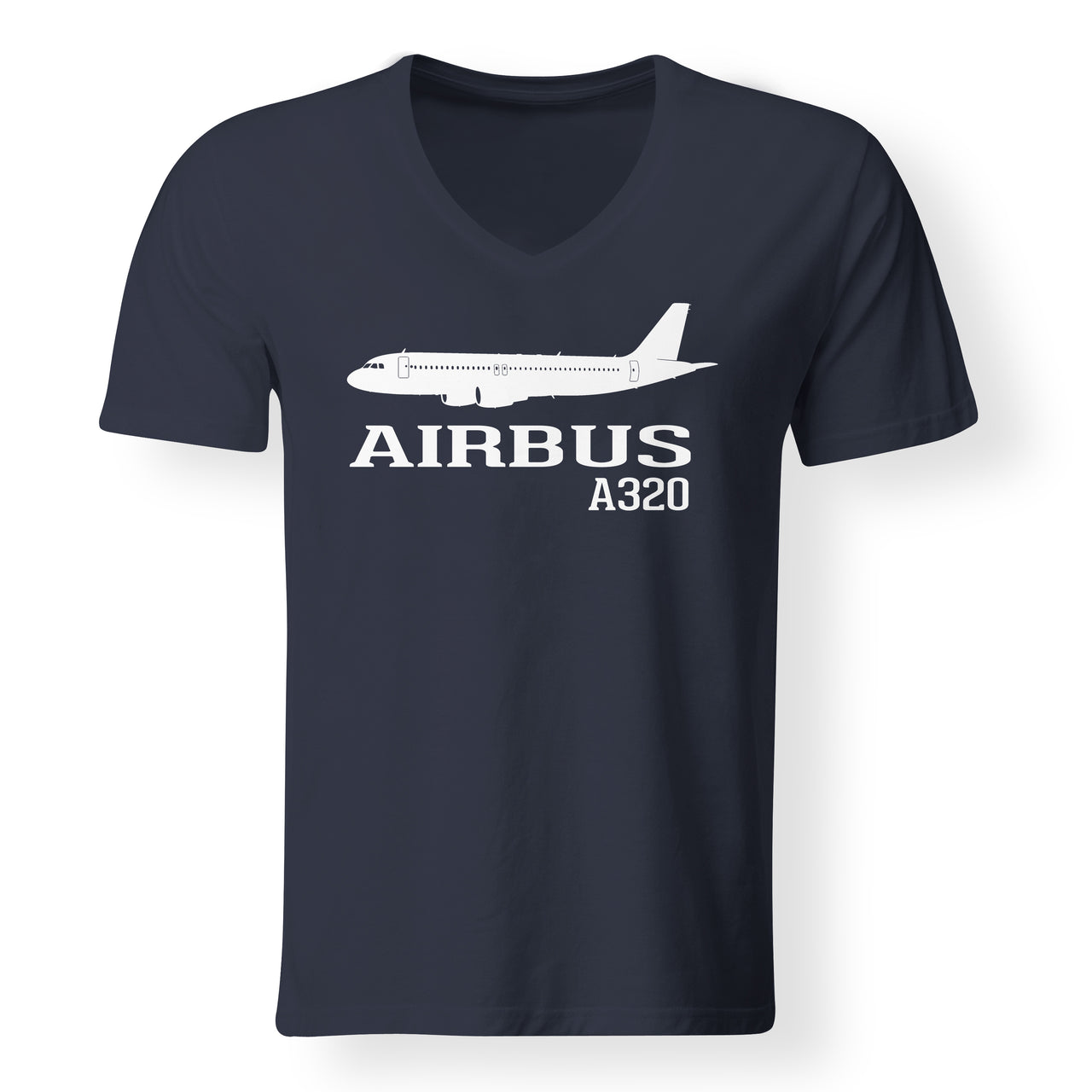 Airbus A320 Printed Designed V-Neck T-Shirts