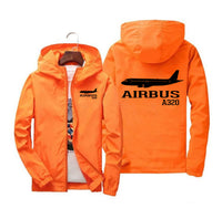 Thumbnail for Airbus A320 Printed Designed Windbreaker Jackets