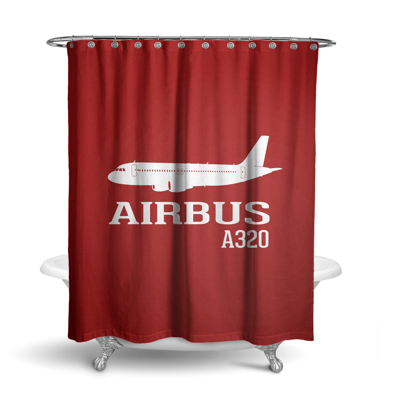 Airbus A320 Printed Designed Shower Curtains