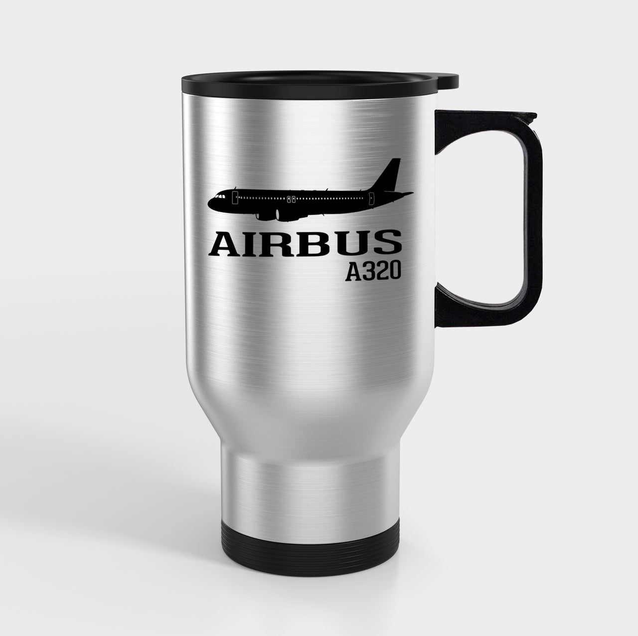 Airbus A320 Printed Designed Travel Mugs (With Holder)