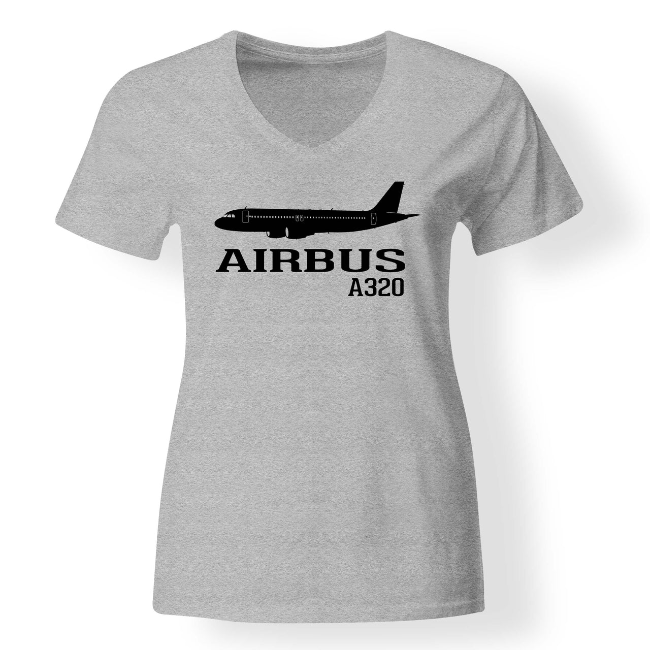 Airbus A320 Printed Designed V-Neck T-Shirts