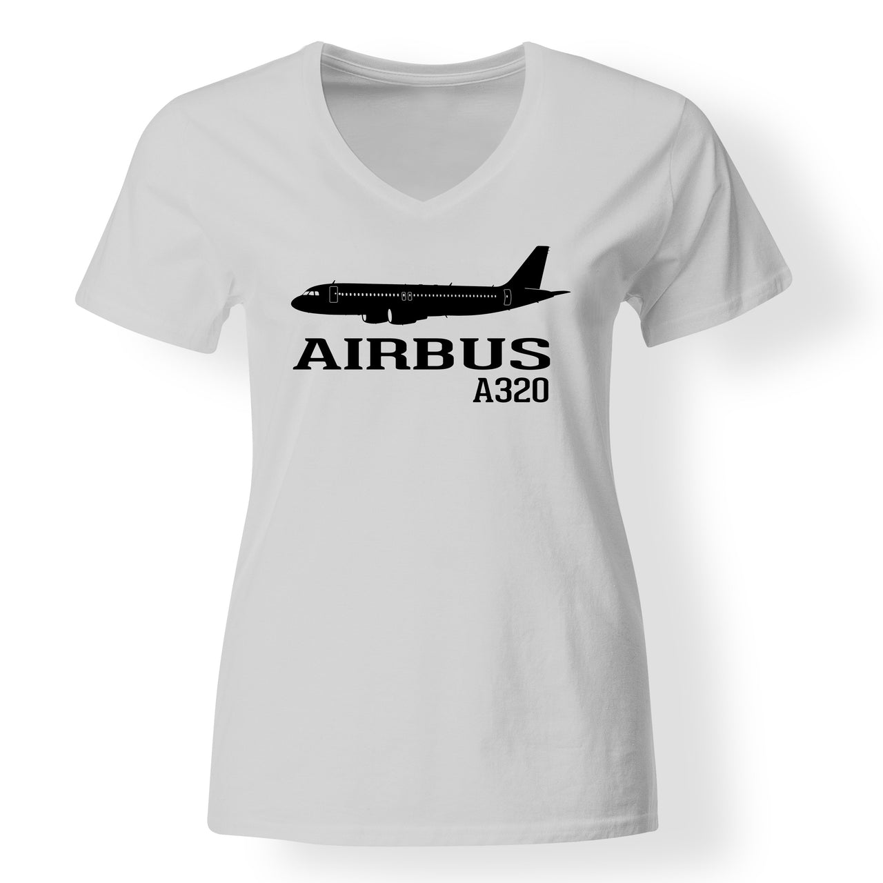 Airbus A320 Printed Designed V-Neck T-Shirts