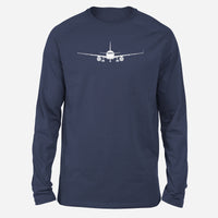 Thumbnail for Airbus A320 Silhouette Designed Long-Sleeve T-Shirts