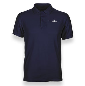 Airbus A320 Silhouette Designed Polo T-Shirts