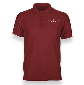 Airbus A320 Silhouette Designed Polo T-Shirts