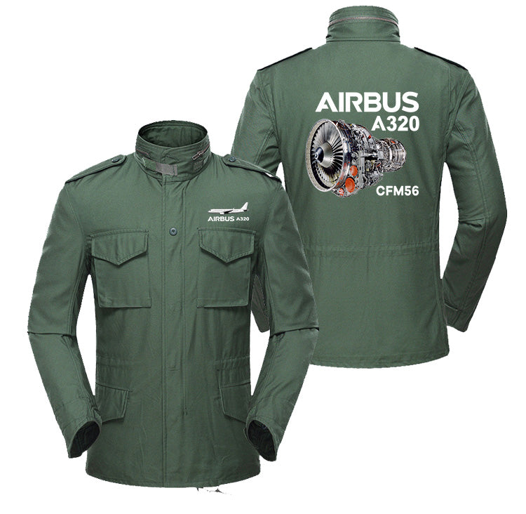 Airbus A320 & CFM56 Engine.png Designed Military Coats