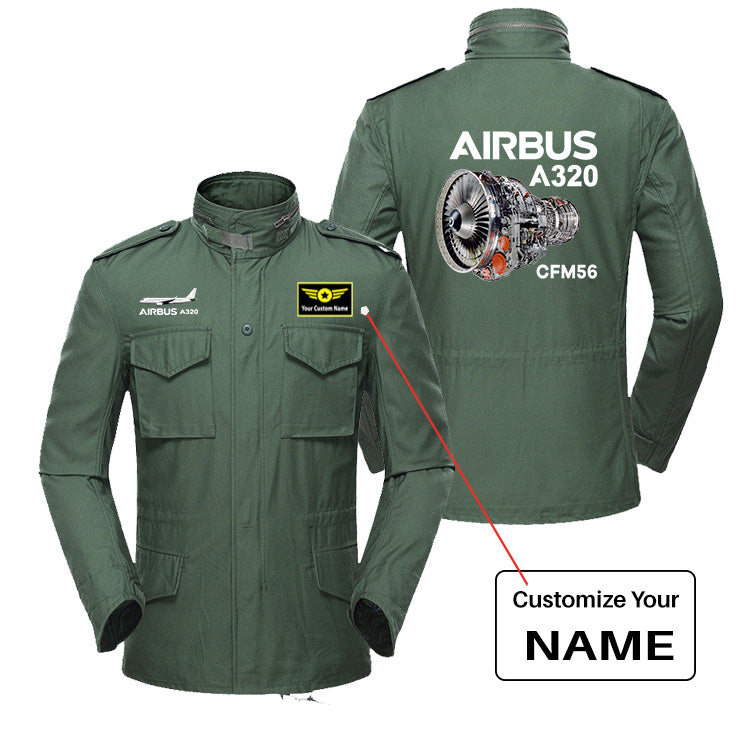 Airbus A320 & CFM56 Engine.png Designed Military Coats