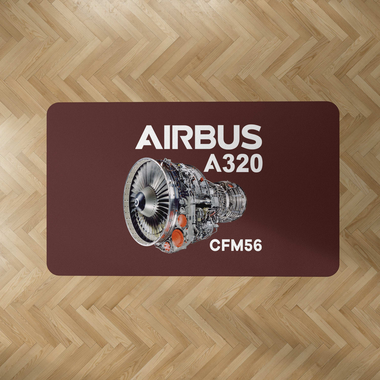 Airbus A320 & CFM56 Engine.png Designed Carpet & Floor Mats