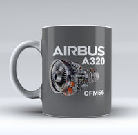 Thumbnail for Airbus A320 & CFM56 Engine Designed Mugs