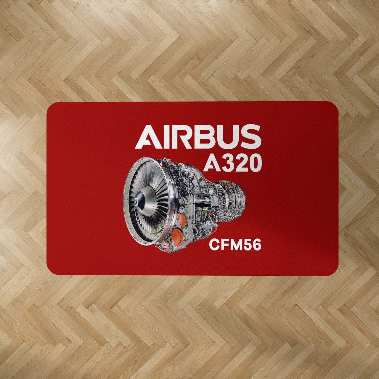 Airbus A320 & CFM56 Engine.png Designed Carpet & Floor Mats