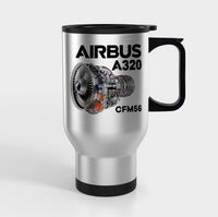 Thumbnail for Airbus A320 & CFM56 Engine Designed Travel Mugs (With Holder)