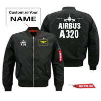 Thumbnail for Airbus A320 Silhouette & Designed Pilot Jackets (Customizable)