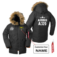 Thumbnail for Airbus A320 & Plane Designed Parka Bomber Jackets