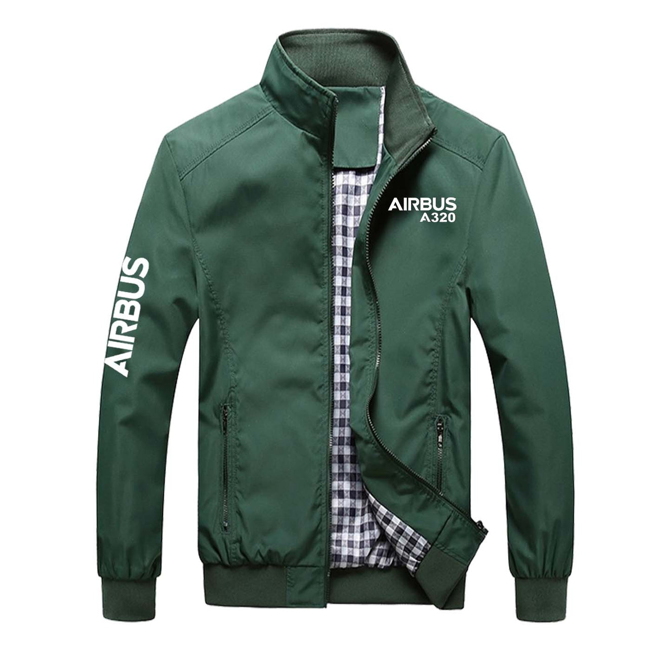 Airbus A320 & Text Designed Stylish Jackets
