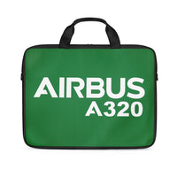 Thumbnail for Airbus A320 & Text Designed Laptop & Tablet Bags