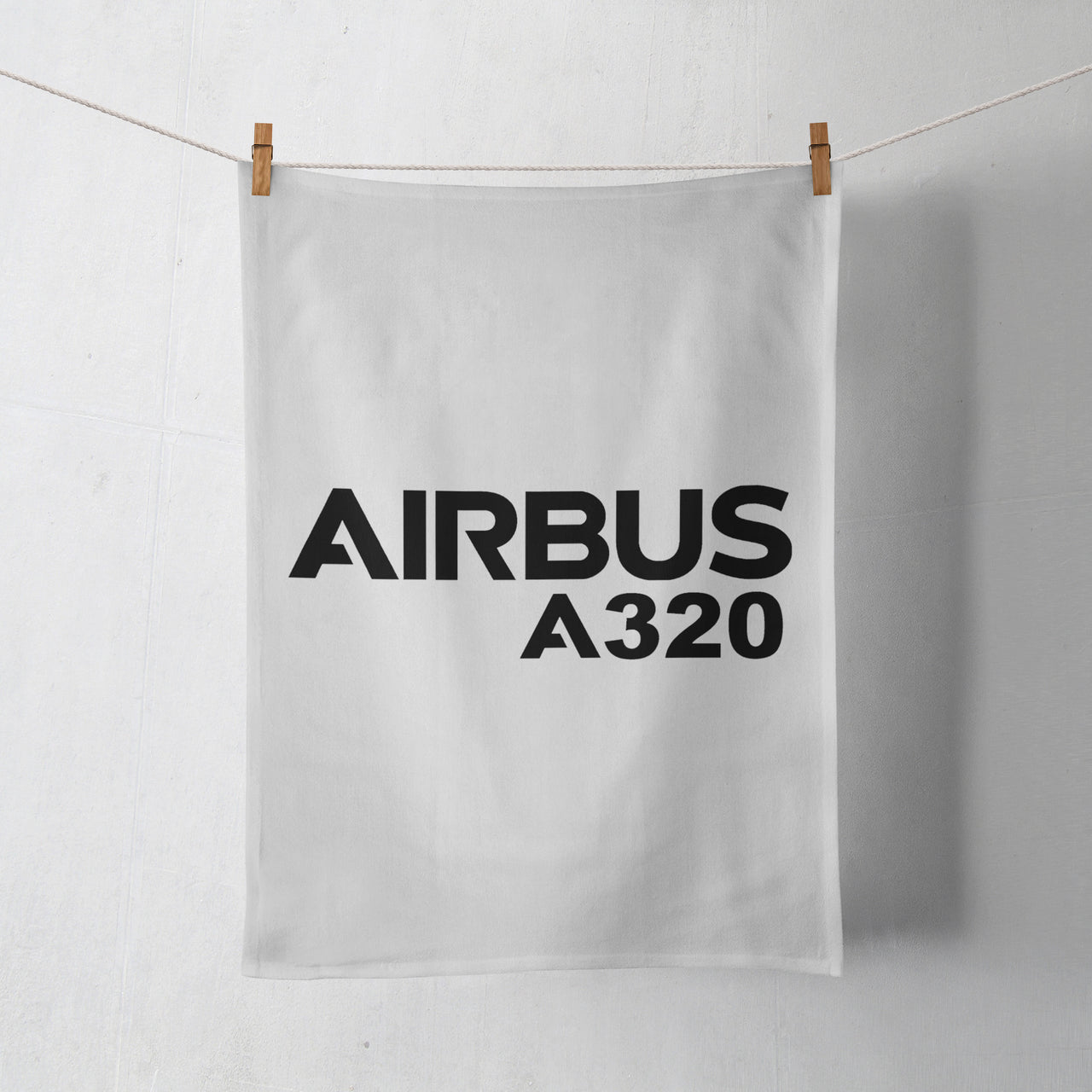 Airbus A320 & Text Designed Towels