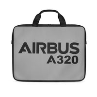 Thumbnail for Airbus A320 & Text Designed Laptop & Tablet Bags