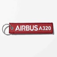 Thumbnail for Airbus A320 & Text Designed Key Chains