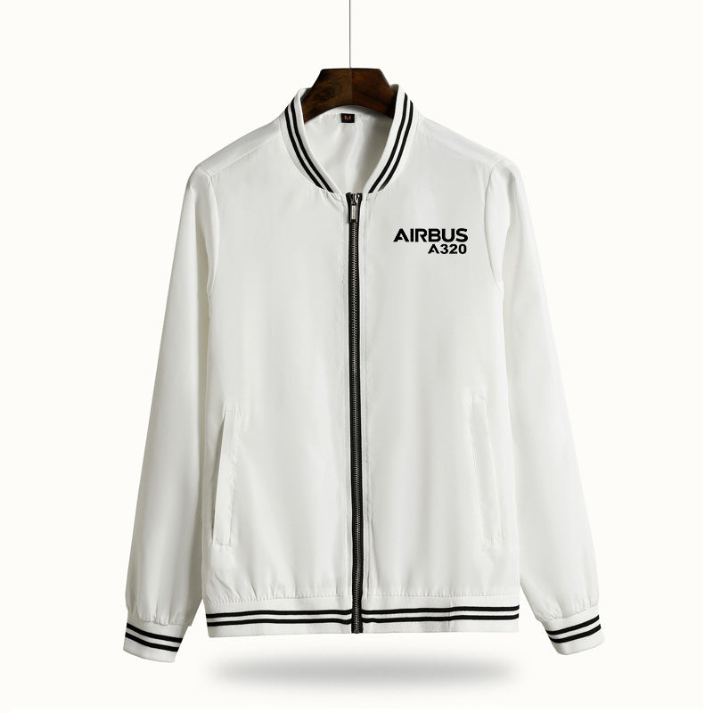 Airbus A320 & Text Designed Thin Spring Jackets