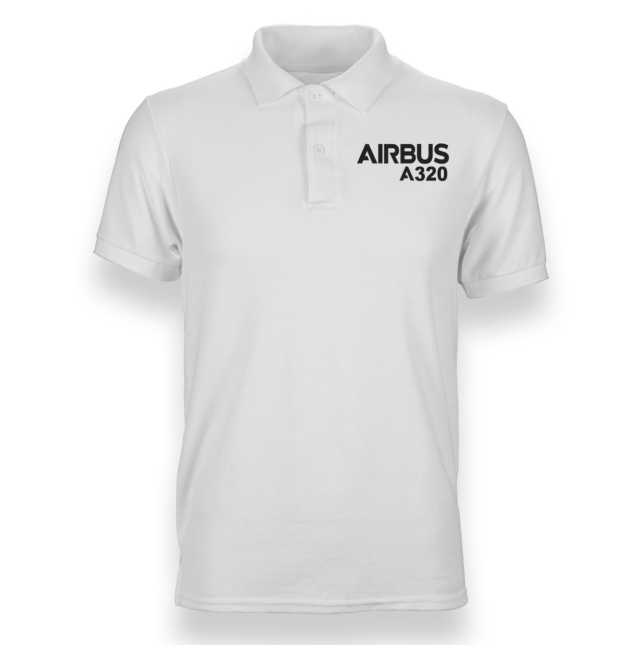 Airbus A320 & Text Designed Polo T-Shirts