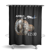 Thumbnail for Airbus A320 & V2500 Engine Designed Shower Curtains
