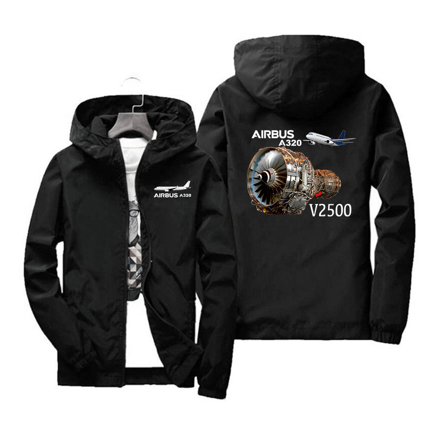 Airbus A320 & V2500 Engine Designed Windbreaker Jackets