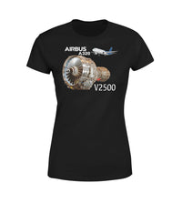 Thumbnail for Airbus A320 & V2500 Engine Designed Women T-Shirts