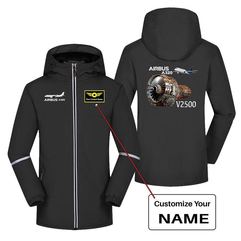 Airbus A320 & V2500 Engine Designed Rain Coats & Jackets
