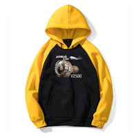 Thumbnail for Airbus A320 & V2500 Engine Designed Colourful Hoodies