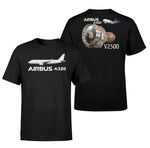 Airbus A320 & V2500 Engine Designed Double-Side T-Shirts