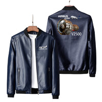 Thumbnail for Airbus A320 & V2500 Engine Designed PU Leather Jackets