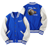Thumbnail for Airbus A320 & V2500 Engine Designed Baseball Style Jackets