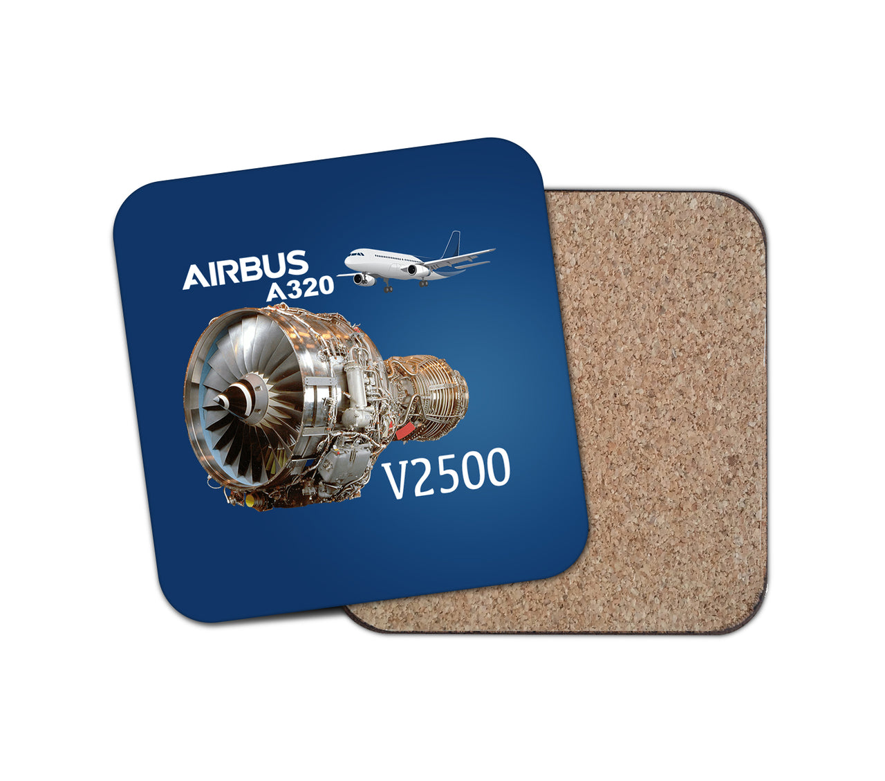 Airbus A320 & V2500 Engine Designed Coasters