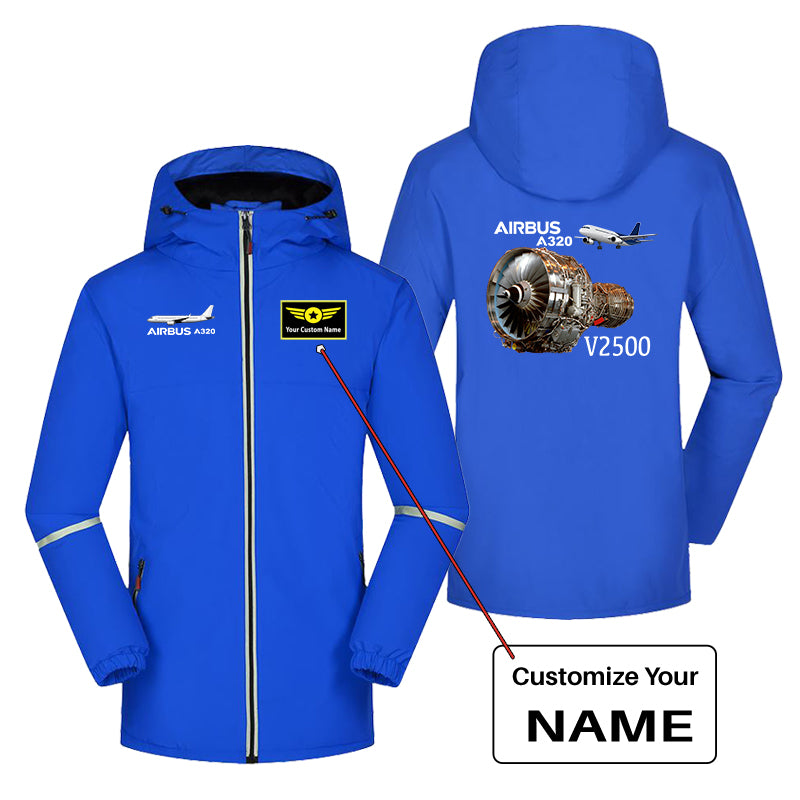 Airbus A320 & V2500 Engine Designed Rain Coats & Jackets